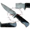 GUERILLA INFANTRY FULL TANG DAMASCUS STEEL ULTRA DUTY BUFFALO HORN KNIFE